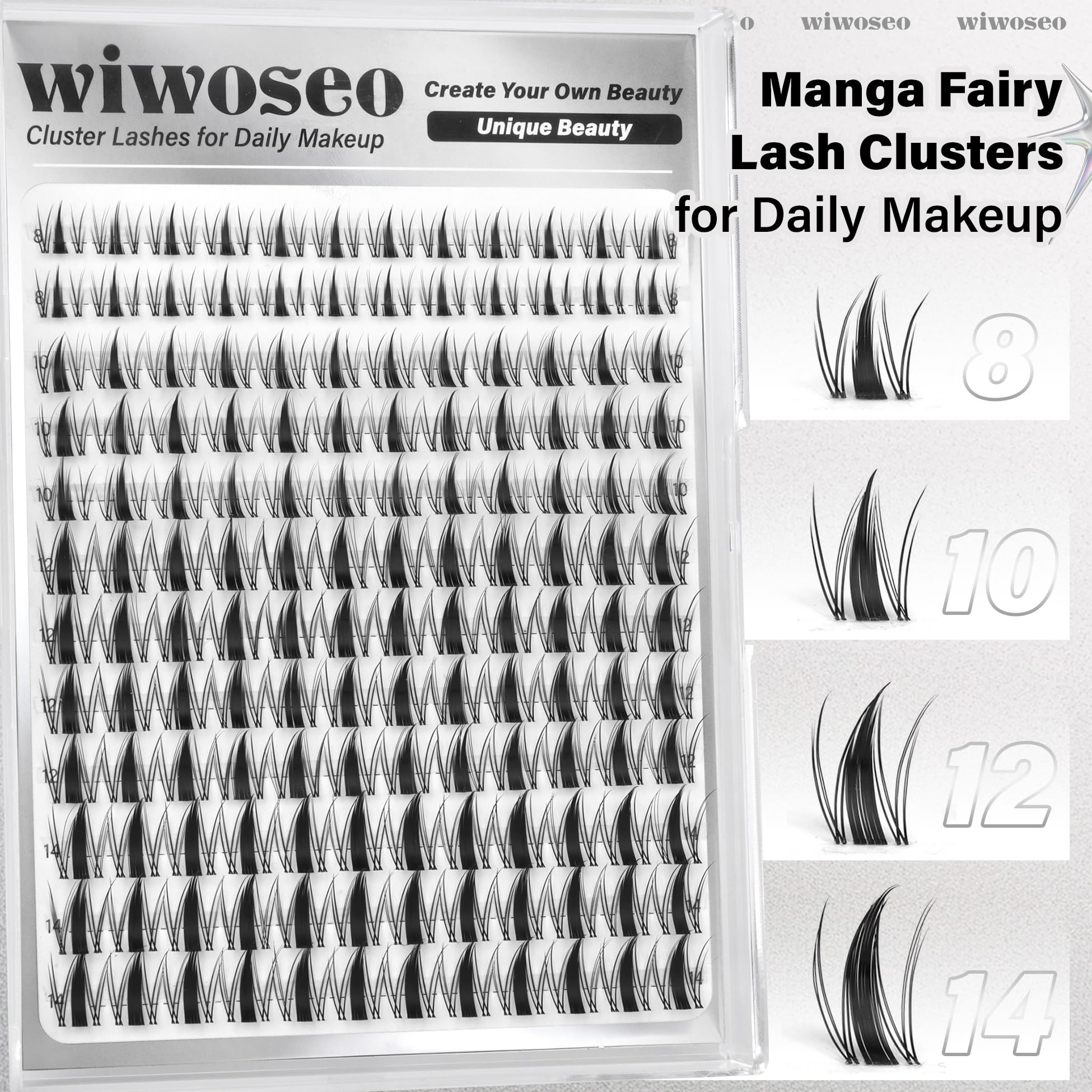 Wiwoseo clear lash bond and seal glue delivers clean, long-lasting hold.