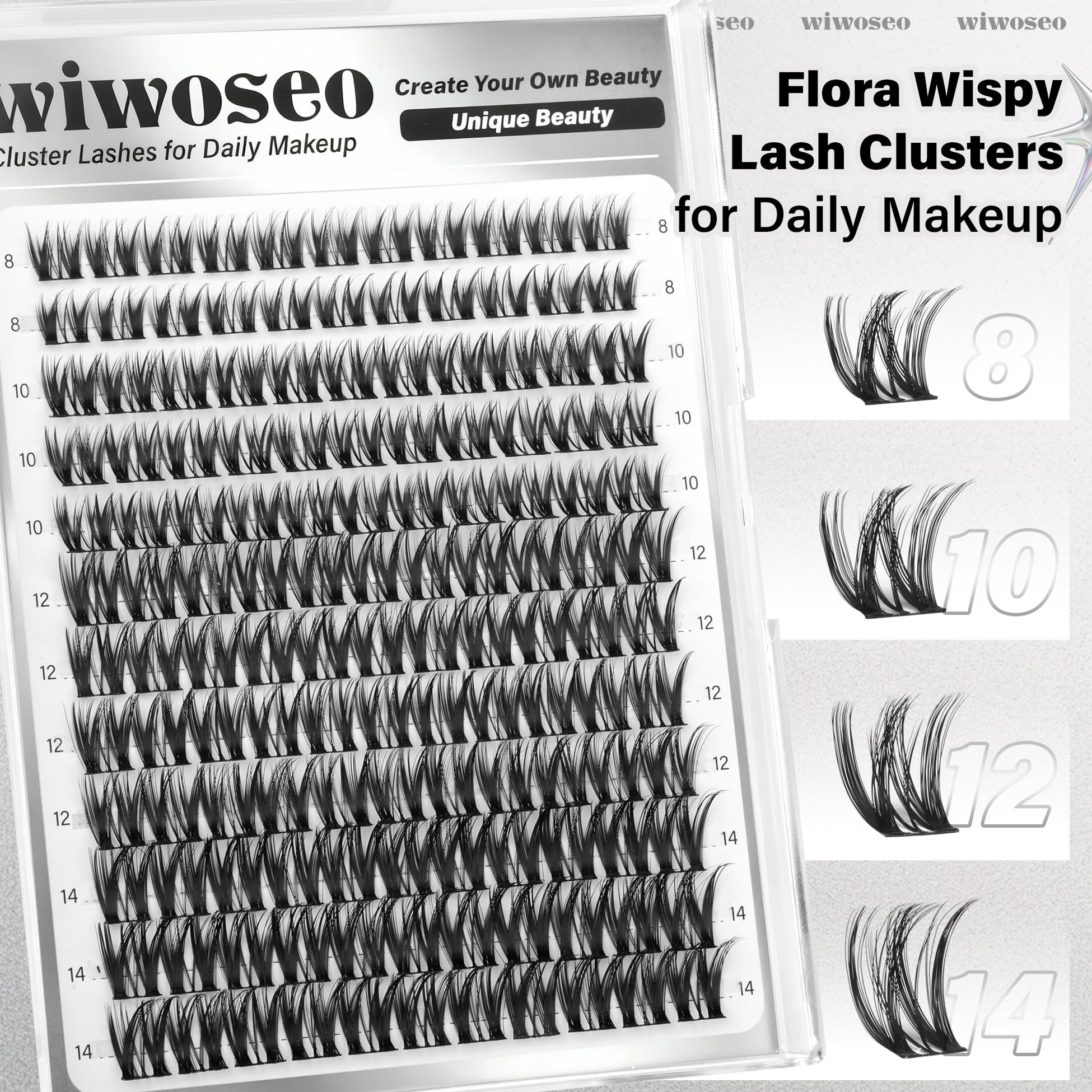 wiwoseo Clear lash bond seal highlighting invisible adhesion for seamless finish