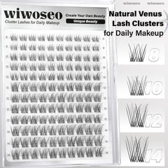 Wiwoseo Daily makeup lash clusters kit ready for quick, salon-like eye looks