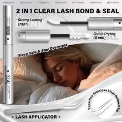 Wiwoseo durable, reusable vegan lash clusters for eco-friendly beauty.
