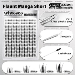 Wiwoseo four-length spikes (8–14mm) to customize eye shapes.