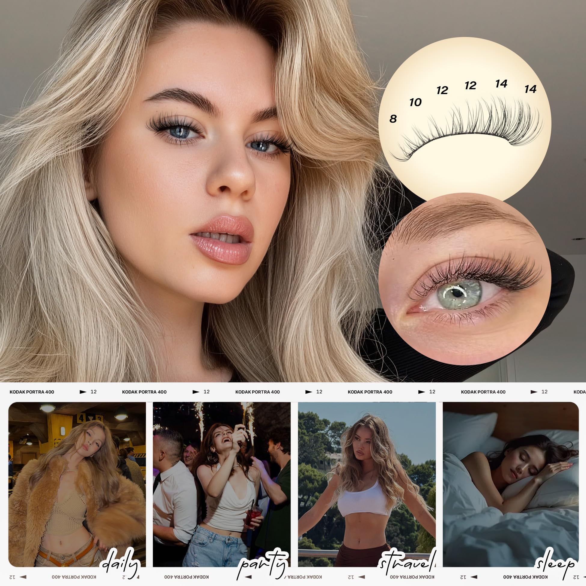 Wiwoseo Lash tweezers with brush enabling precise application