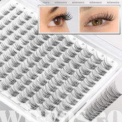 Wiwoseo Waterproof clear lash bond and seal in action
