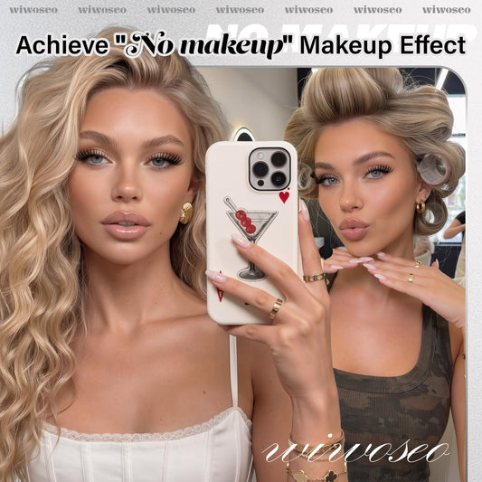 wiwoseo Wispy short 8-14mm lashes for natural length and everyday wear