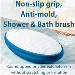 WIZKER Premium ingrown hair exfoliating brush with mold-resistant design for a cleaner tool