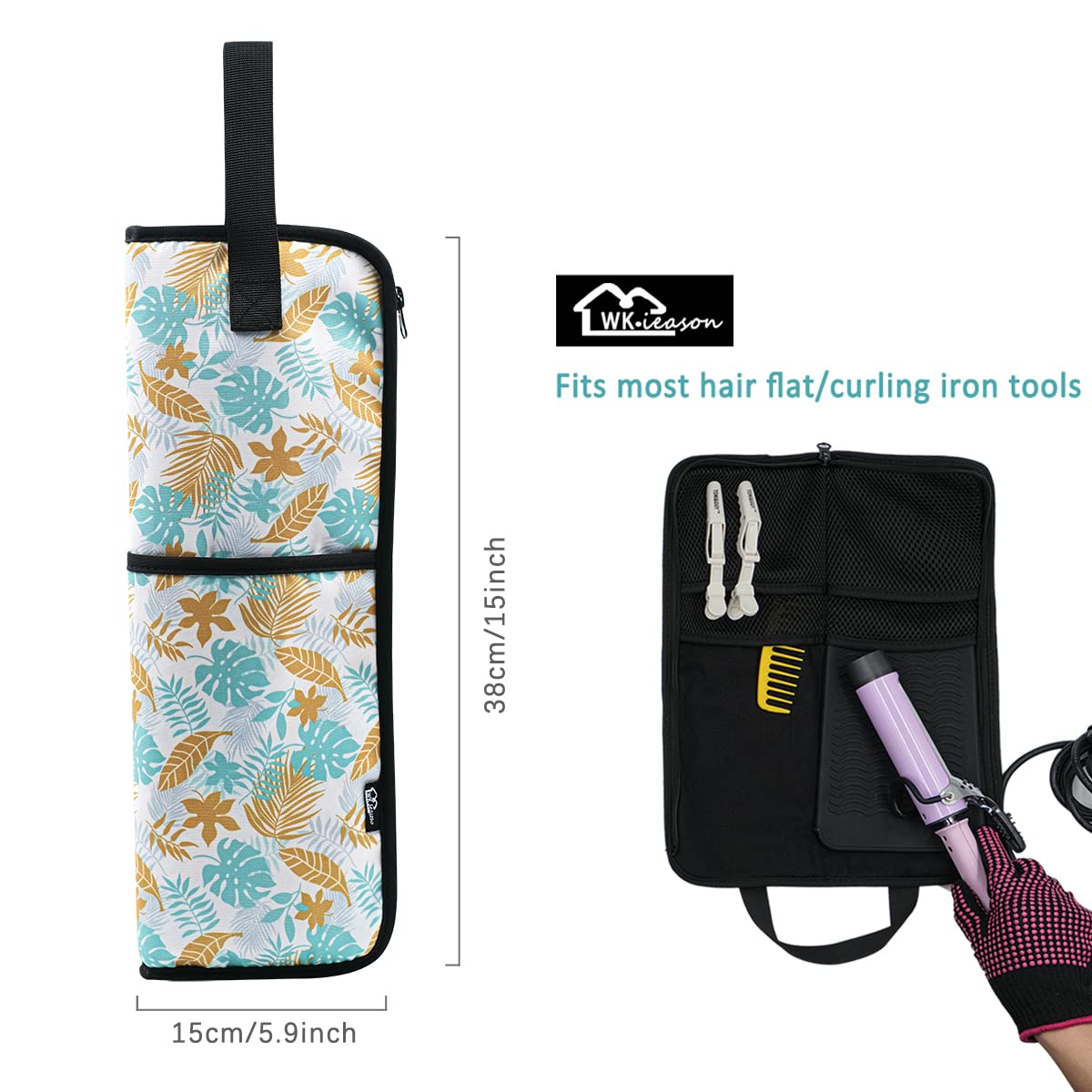 WK IEASON heat-resistant canvas bag protecting tools during travel