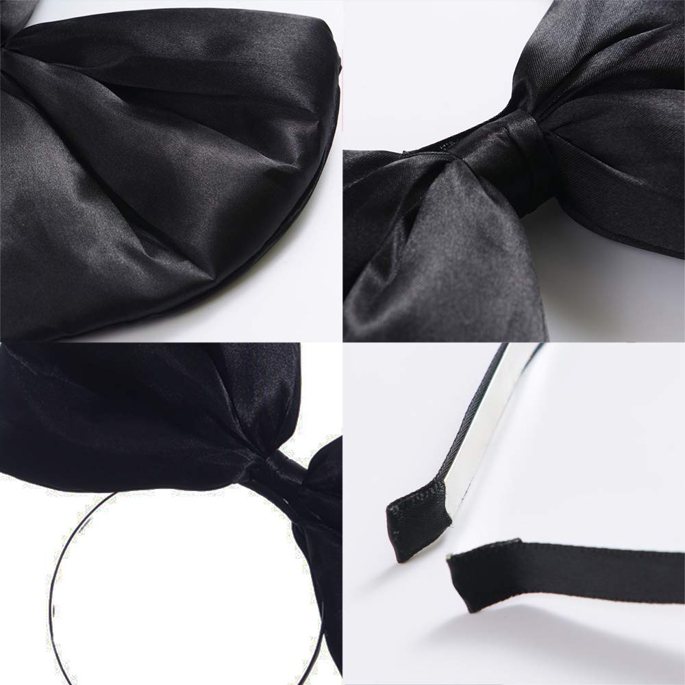 WLBON Bow Headband Red packaging highlights portable, gift-ready accessory