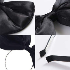 WLBON Bow Headband Red packaging highlights portable, gift-ready accessory