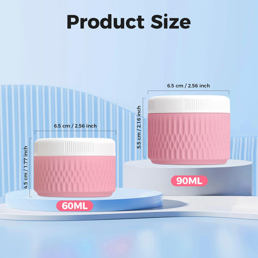 WLEAD leakproof flip-cap jar prevents leaks in bags and purses.