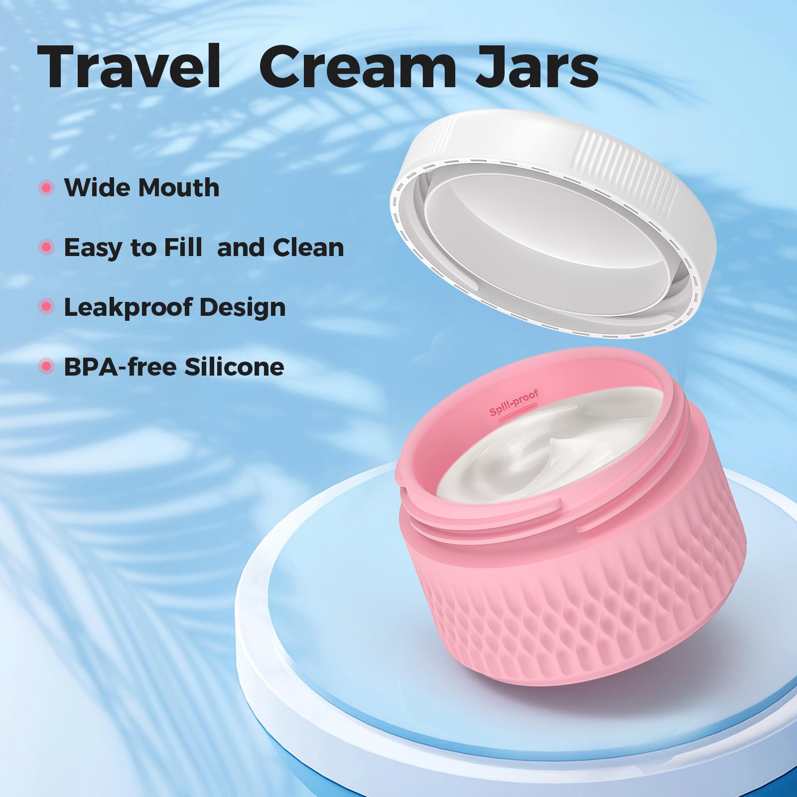 WLEAD silicone jar with spatula for clean, precise application.
