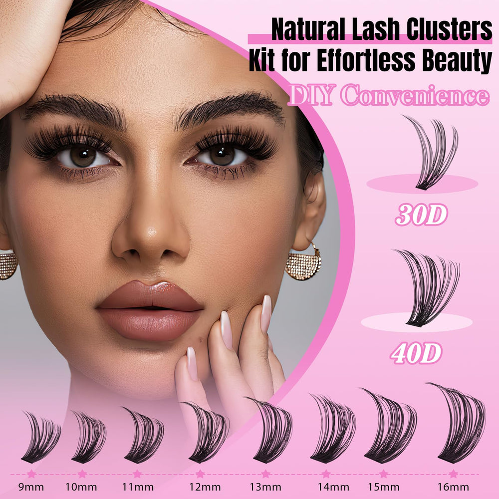 WLFRHD lash extension kit includes tweezers and remover for clean, precise application.