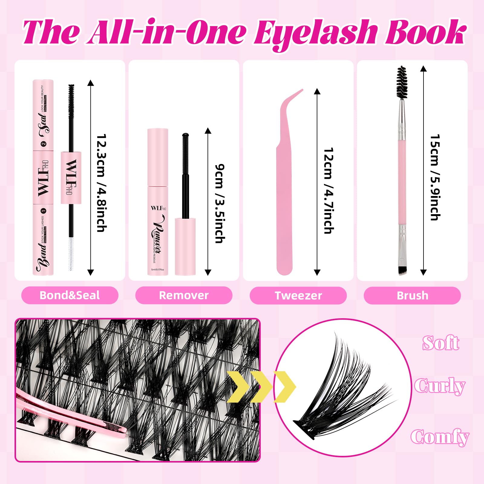 D-curl lash extensions lift the lash line with a natural feel.