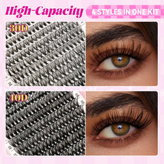 WLFRHD WLF D-curl lashes emphasize lift and natural curvature