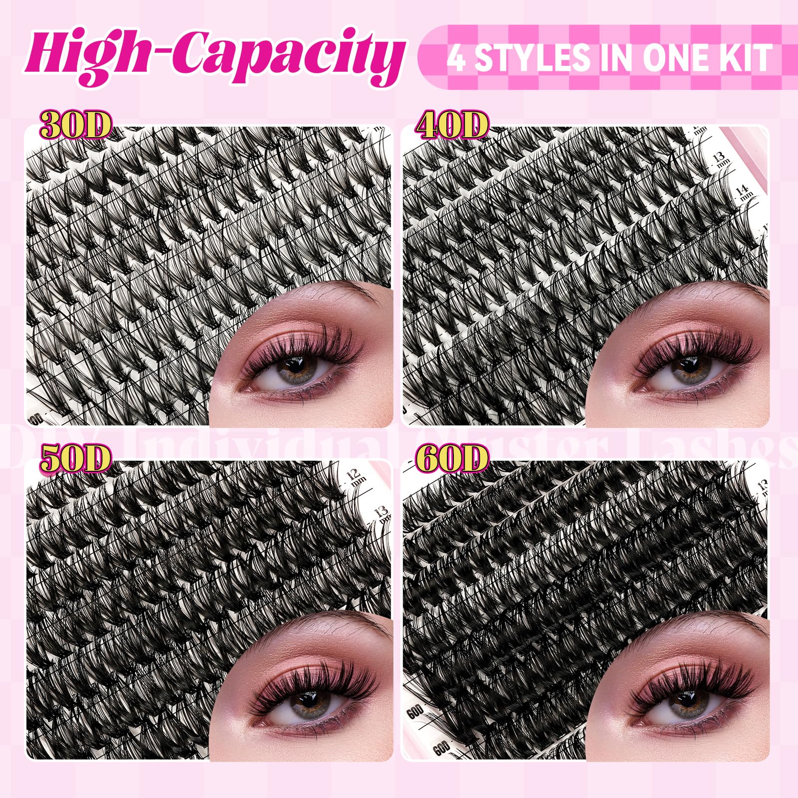 WLFRHD WLF Lash Clusters soft synthetic fibers for all-day comfort