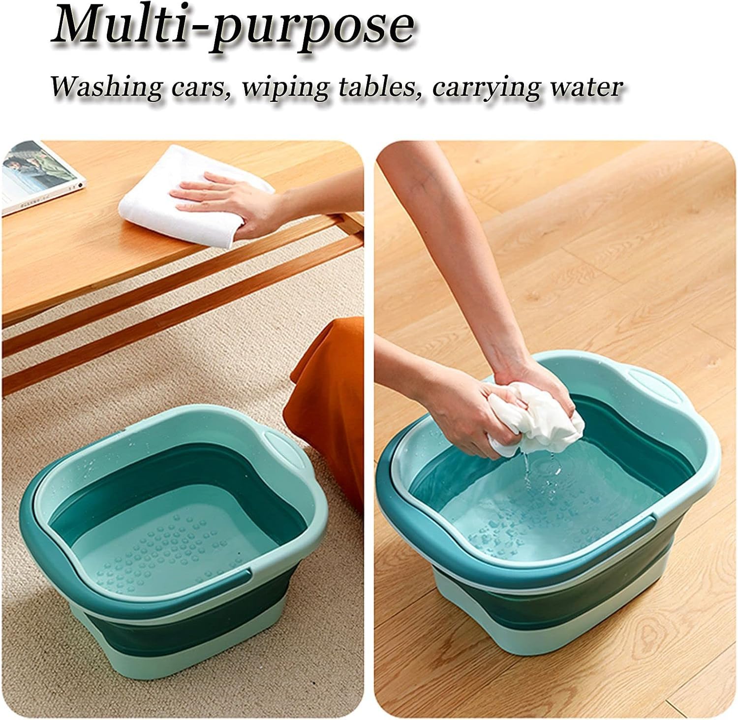 WMHYLYH foot spa with hidden handle for easy carrying