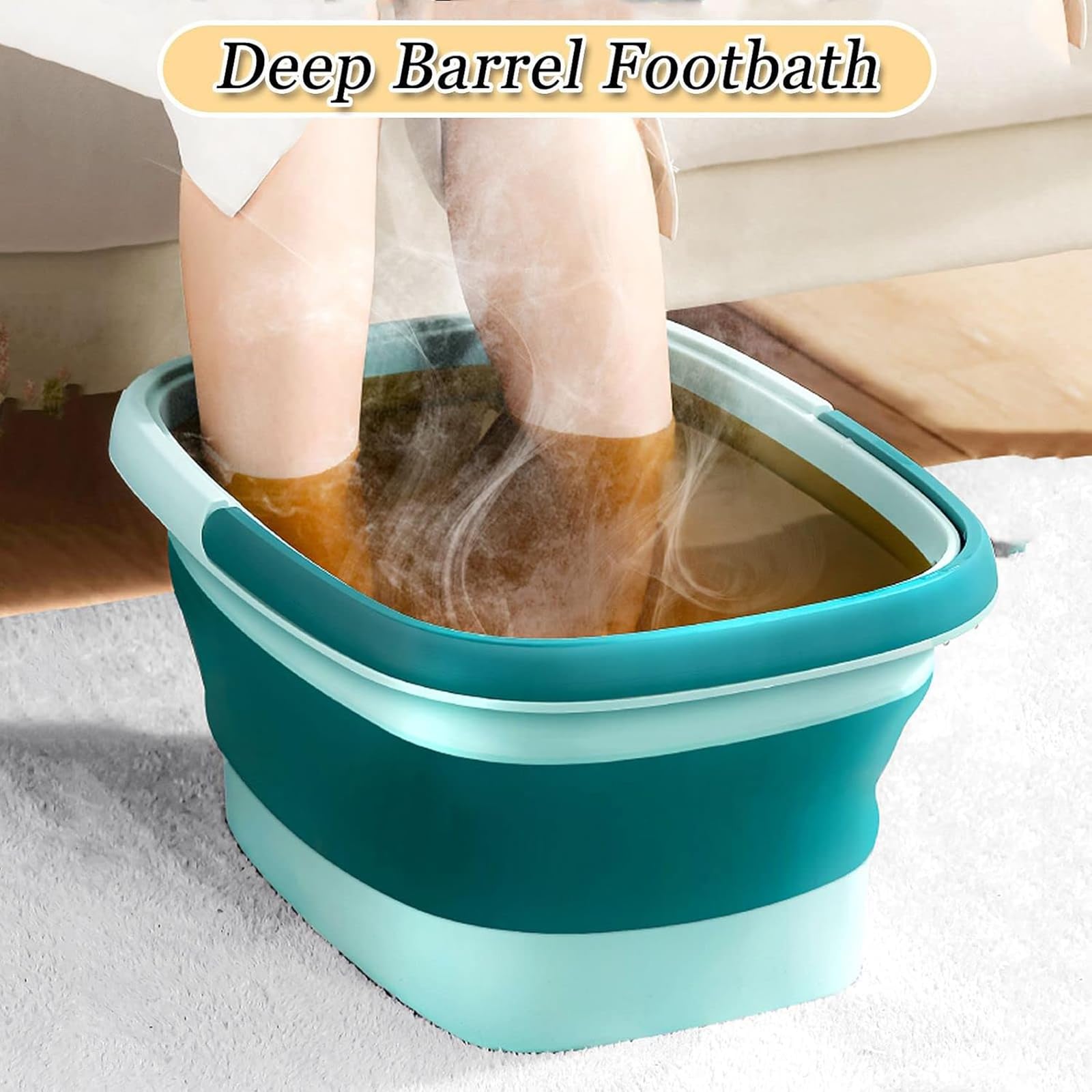 WMHYLYH foot spa in use with warm water for a relaxing soak