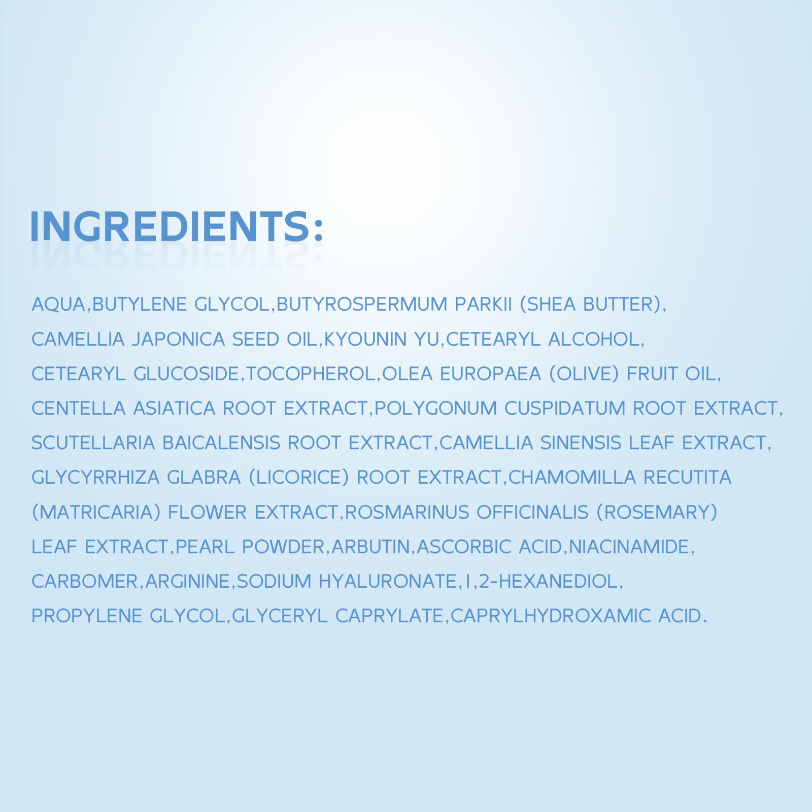 WMK Cream close-up with green tea and vitamin E for antioxidant support