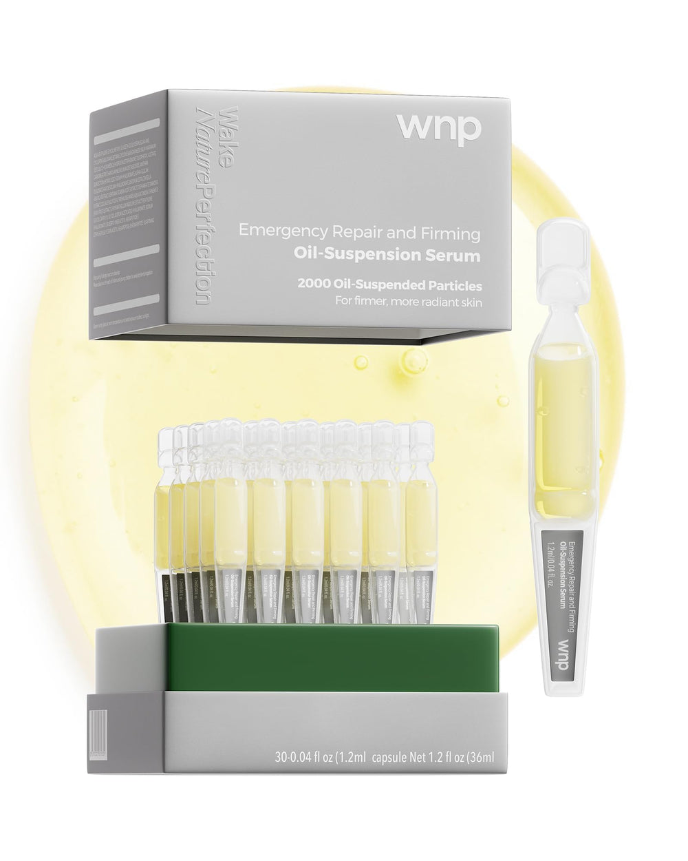 WNP collagen4D hyaluronic serum ampoules packaging, travel-friendly hydration.
