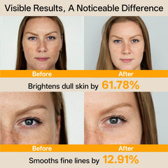 WNP Vitamin C Serum texture close-up showing non-greasy absorption on skin.