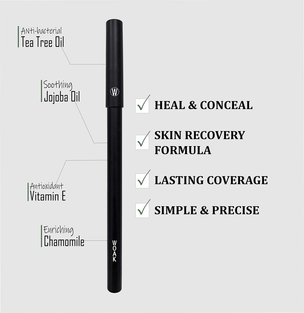 WOAK Stealth Fighter Pen infused with tea tree and jojoba benefits.