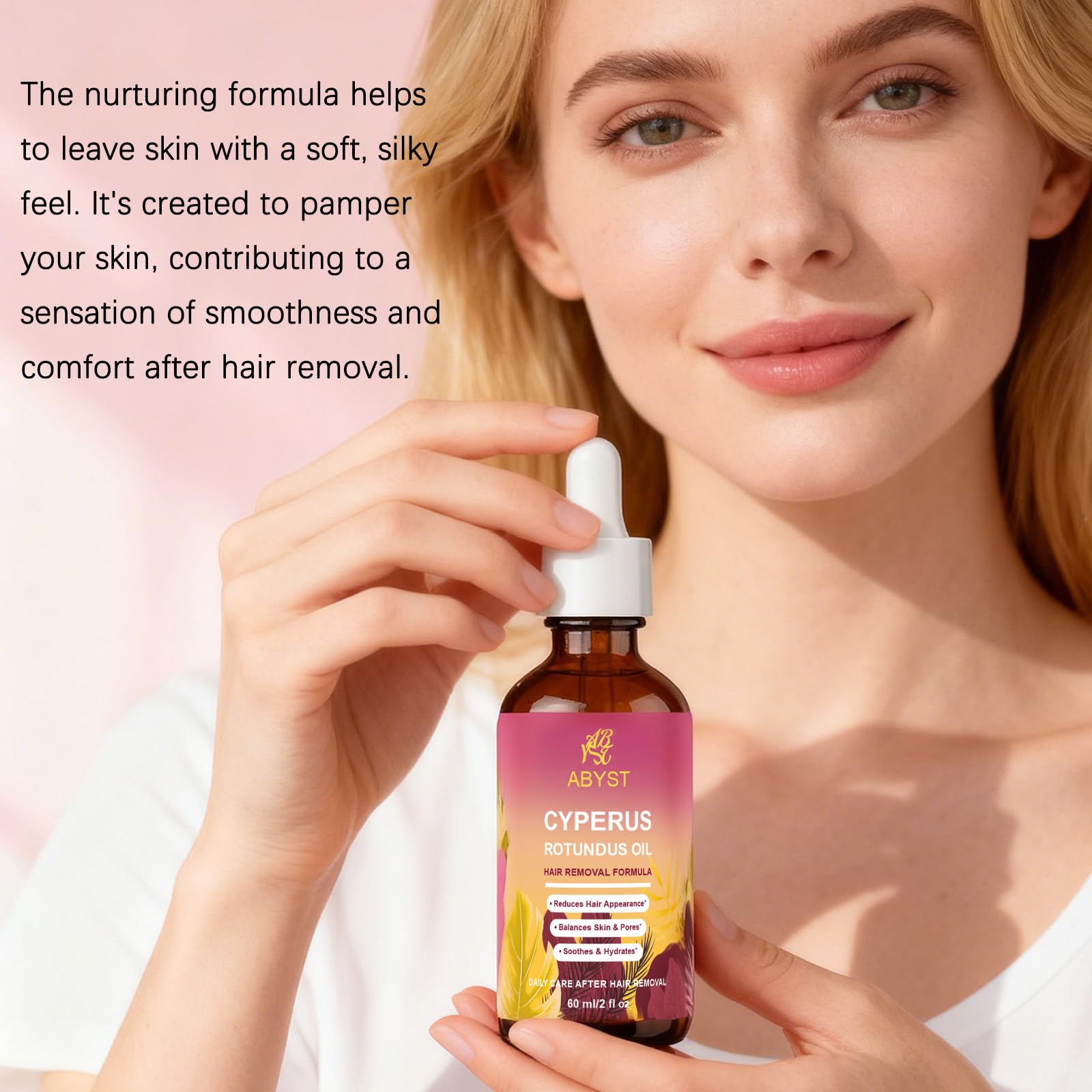 WOJJ label close up showing pure ingredients and natural formulation
