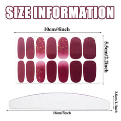 WOKOTO solid pink nail wraps for cheerful manicure look