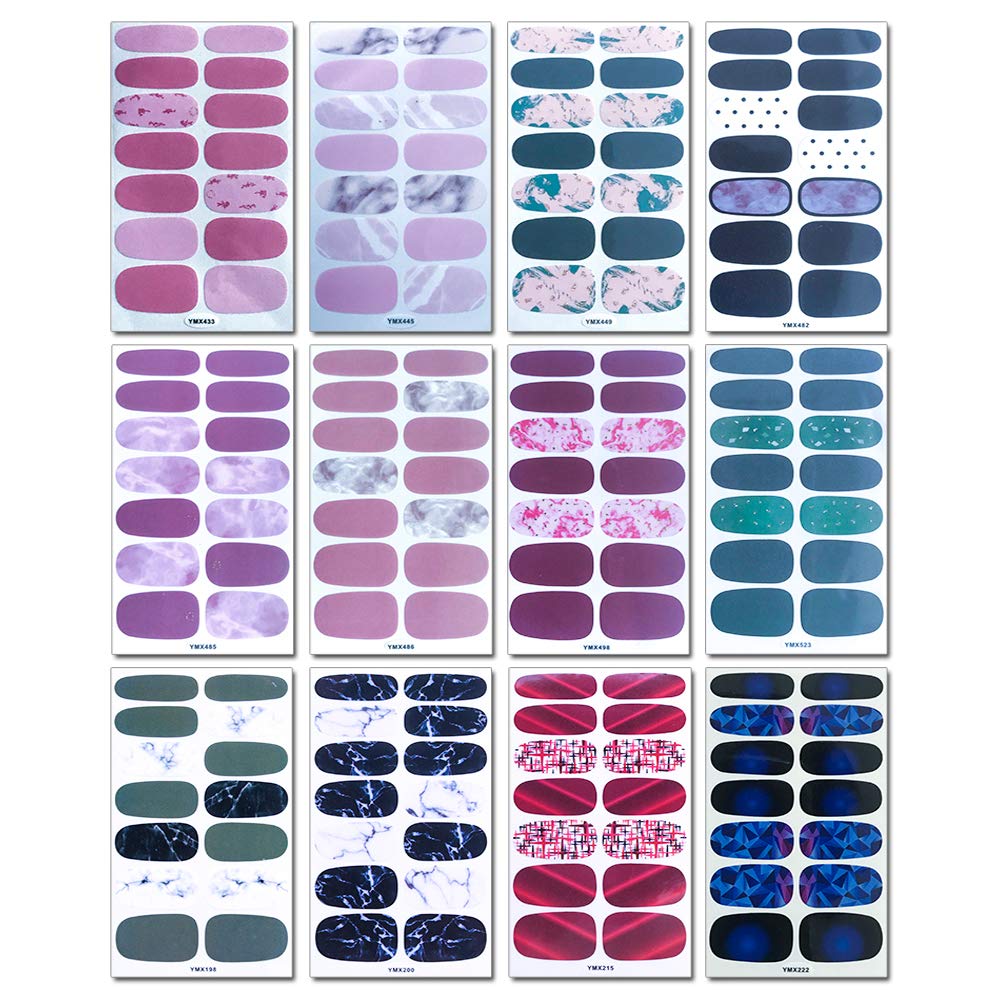 WOKOTO solid color nail stickers for clean, bold finishes.