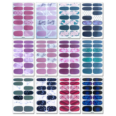 WOKOTO solid color nail stickers for clean, bold finishes.