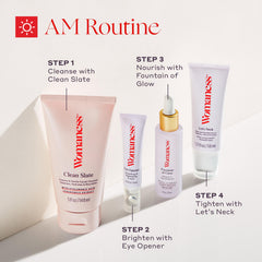 Clean, parabens-free formula of Womaness Let’s Neck Serum.