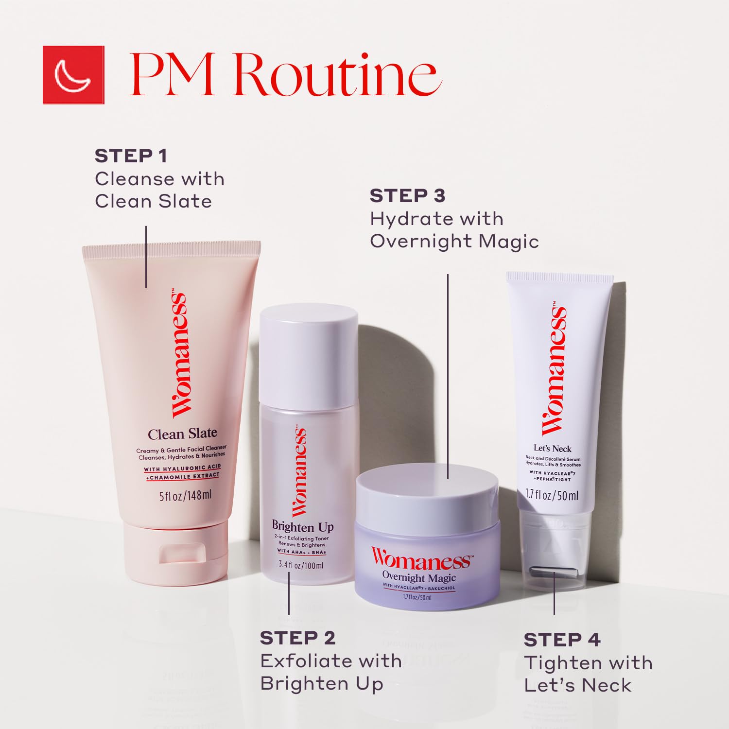 Menopause-friendly neck care with Womaness Let’s Neck Serum for aging skin.