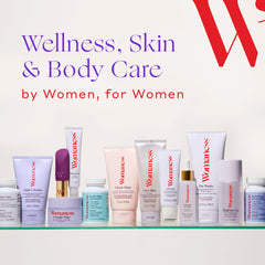 Womaness creamy glow after application illustrating radiant skin with consistent use.