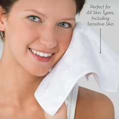 Eye makeup removal with Wonder Cloth at a comfortable, irritation-free pace.