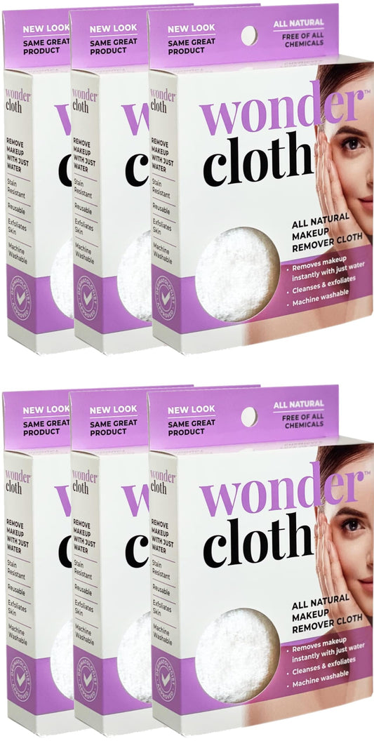 Wonder Cloth pack of 6 ready for easy makeup removal.