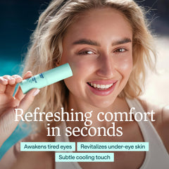 WONDER FAMILY skin reveal after use suggests refreshed, comfortable eye area.