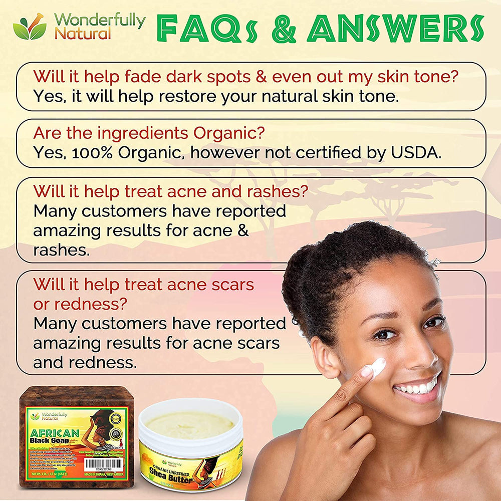 Wonderfully Natural African Black Soap texture highlighting natural ingredients