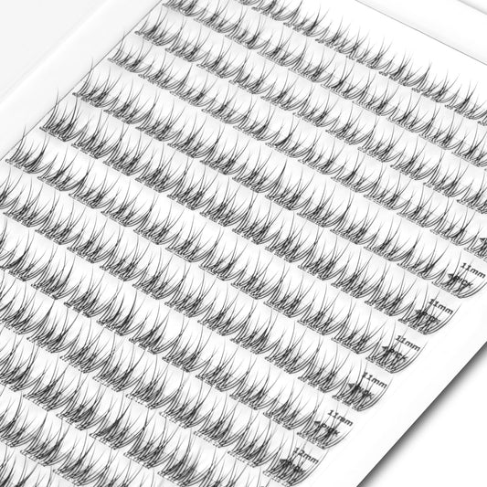 WONSIS lash clusters in 10-12mm sizes for versatile looks