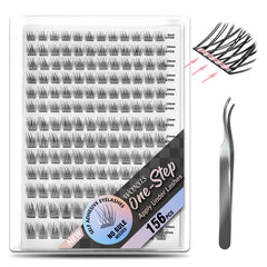 WONSIS self-adhesive eyelashes box shows four sizes for versatile looks.