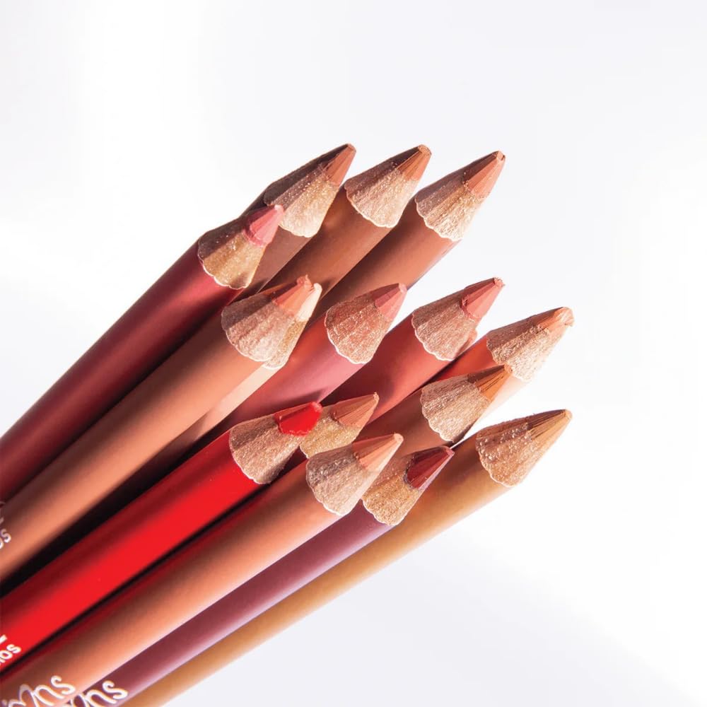 Wooden Lip Liner Set long-wear formula on lips.