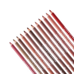 Wooden Lip Liner Set pencils arranged for precise lip lining.