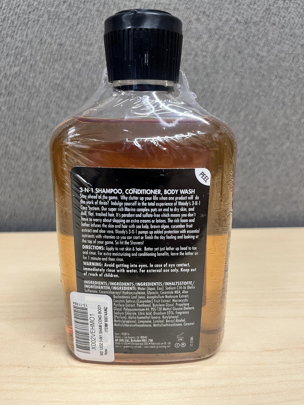 Woody's compact travel-pack bottle fits in luggage, gym bag, or backpack