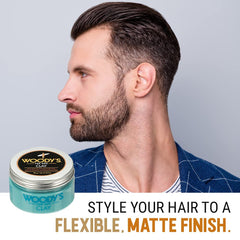 Woody's sculpt-and-define clay creates precise texture without stiffness