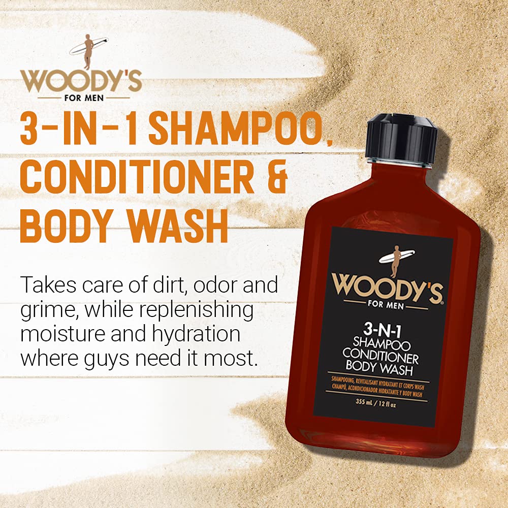 Woody's travel-size bottle for on-the-go cleansing