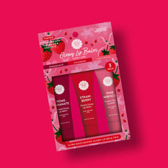 Woolzies natural lip care trio provides creamy moisture with light color.