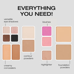 Woosh contour powders in light and dark for defined cheekbones