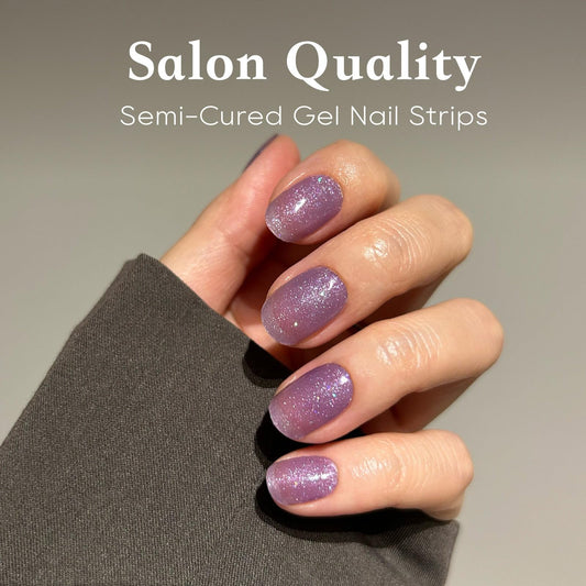 WOOYAS glossy UV-finish press-on nails for durable everyday wear.