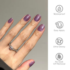 WOOYAS nail-kit contents show 24 nails and tools for easy prep.