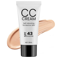 WOPPOE CC Cream bottle close-up showing hydration-rich formula for mature skin.