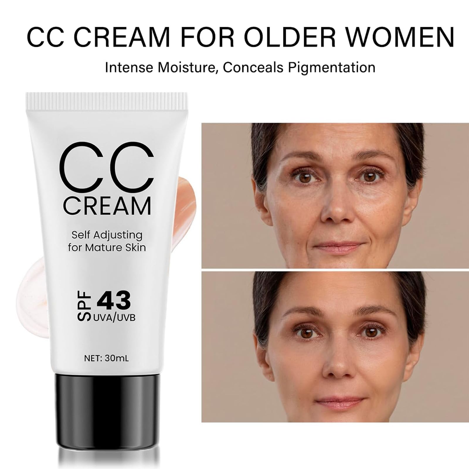 WOPPOE CC Cream swatch on skin demonstrates even tone and lightweight coverage.
