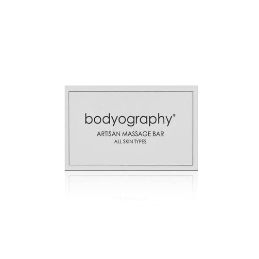 World Amenities Bodyography Blanc vanilla white tea massage bar ready for premium guest pampering