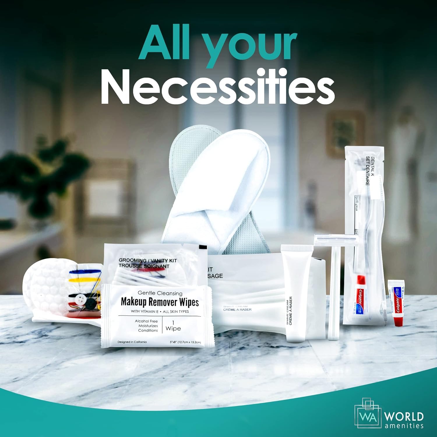 World Amenities recyclable packaging supports sustainable hotel amenities.